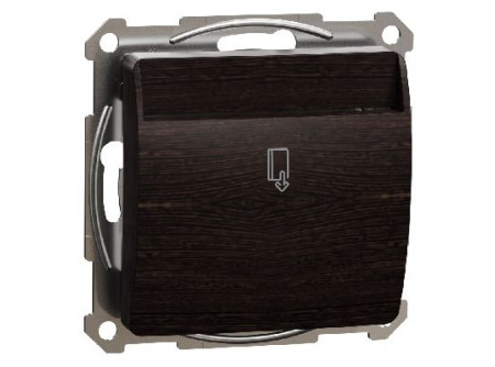 Schneider SDD181121 - ÚJ SEDNA Kártyás kapcsoló, rugós bekötés, 10A, wenge