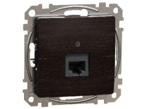 Schneider SDD181451 - ÚJ SEDNA 1xRJ45 Cat5e UTP aljzat, wenge