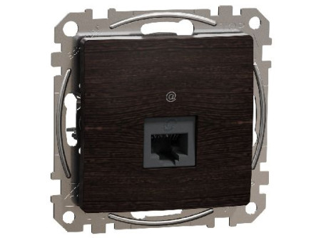 Schneider SDD181451 - ÚJ SEDNA 1xRJ45 Cat5e UTP aljzat, wenge