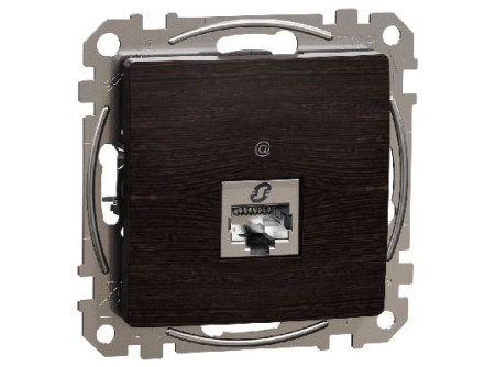 Schneider SDD181461 - ÚJ SEDNA 1xRJ45 Cat6 UTP aljzat, wenge