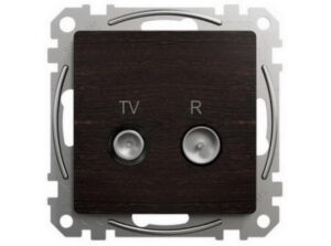 Schneider SDD181471R - ÚJ SEDNA TV/R aljzat, végzáró, 4 dB, wenge