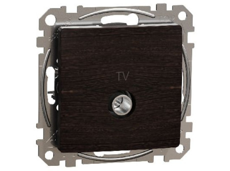 Schneider SDD181474 - ÚJ SEDNA TV aljzat, átmenő, 7 dB, wenge
