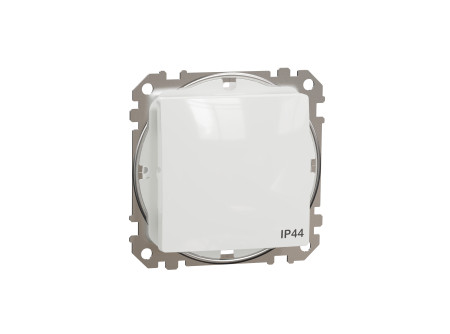 Schneider SDD211101 - ÚJ SEDNA Egypólusú kapcsoló, rugós bekötés, 10AX, IP44, fehér