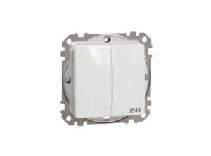 Schneider SDD211105 - ÚJ SEDNA Csillárkapcsoló, rugós bekötés, 10AX, IP44, fehér