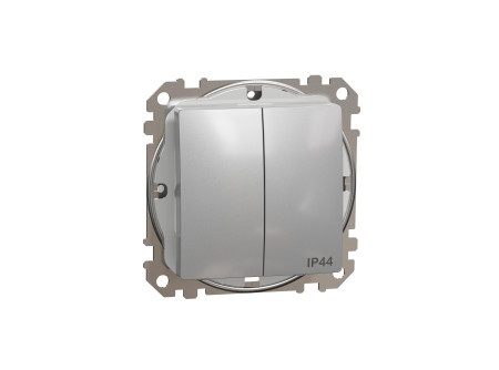 Schneider SDD213105 - ÚJ SEDNA Csillárkapcsoló, rugós bekötés, 10AX, IP44, alumínium