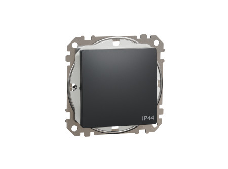 Schneider SDD214101 - ÚJ SEDNA Egypólusú kapcsoló, rugós bekötés, 10AX, IP44, antracit