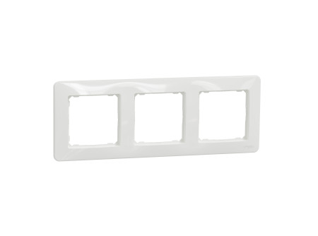 Schneider SDD311803 - SEDNA DESIGN Hármas keret, univerzális, fehér
