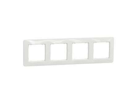 Schneider SDD311804 - SEDNA DESIGN Négyes keret, univerzális, fehér