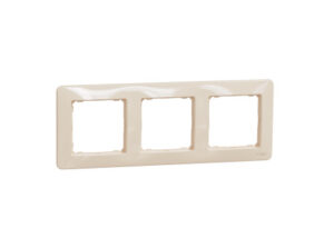 Schneider SDD312803 - SEDNA DESIGN Hármas keret, univerzális, bézs