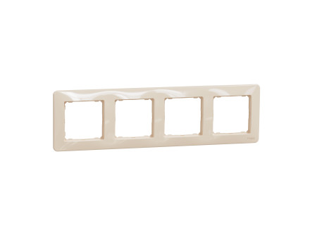 Schneider SDD312804 - SEDNA DESIGN Négyes keret, univerzális, bézs