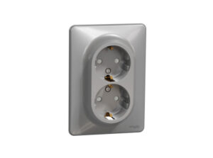 Schneider SDD313221 - ÚJ SEDNA 2x2P+F csatlakozóaljzat biztonsági zsaluval, csavaros bekötés, 16A