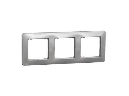 Schneider SDD313803 - SEDNA DESIGN Hármas keret, univerzális, alumínium
