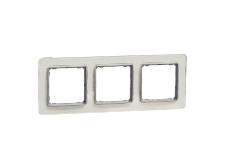 Schneider SDD360803 - SEDNA ELEMENTS Hármas keret, univerzális, opál