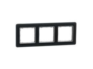 Schneider SDD362803 - SEDNA ELEMENTS Hármas keret, univerzális, füstkvarc