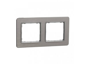 Schneider SDD370802 - SEDNA ELEMENTS Kettes keret, univerzális, szálcsiszolt ezüst