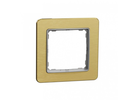 Schneider SDD371801 - SEDNA ELEMENTS Egyes keret, szálcsiszolt arany