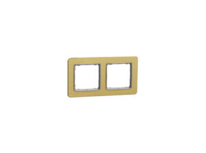 Schneider SDD371802 - SEDNA ELEMENTS Kettes keret, univerzális, szálcsiszolt arany