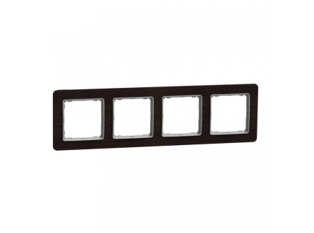 Schneider SDD381804 - SEDNA ELEMENTS Négyes keret, univerzális, wenge