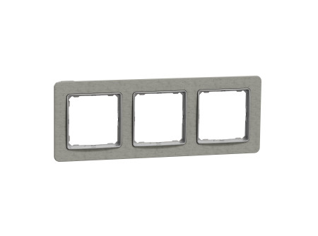 Schneider SDD390803 - SEDNA ELEMENTS Hármas keret, univerzális, cement