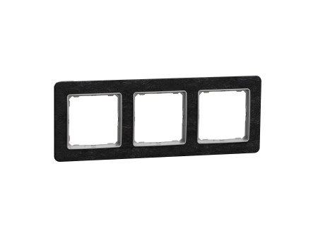 Schneider SDD391803 - SEDNA ELEMENTS Hármas keret, univerzális, pala