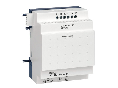 Schneider SR3XT101JD - 10 I/O 12VDC vezérlő modul bővítő