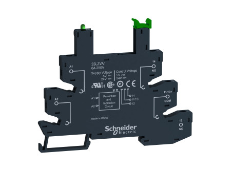 Schneider SSLZVA1 - SSL szilárdtestrelé foglalat, 24VDC, csavaros