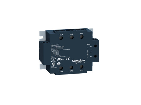 Schneider SSP3A250BDT - SSP szilárdtestrelé, panelre szerelhető, 3f, nullfesz kapcs, 3NO, 48…530V