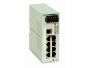 Schneider TCSESB083F2CU0 - ConneXium Basic switch, 6 x TX réz + 2 x FX-MM optika, menedzselhető