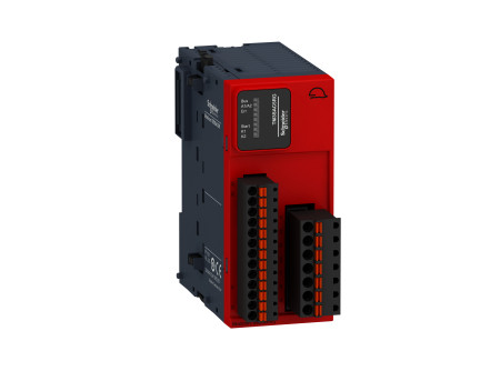 Schneider TM3SAC5RG - Bővítő m. TM3 SAFETY CAT. 3, Rugós