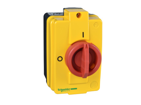 Schneider VCFN12GE - Komplett tokozott fő- és vészleállító kapcsoló IP65, 10A