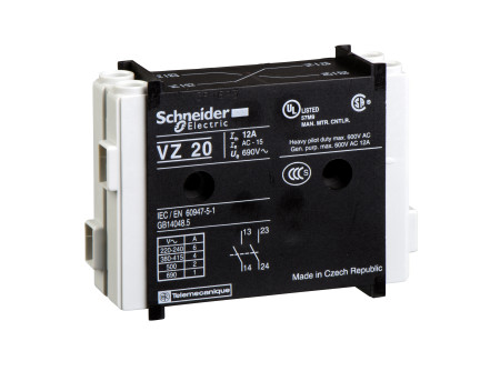 Schneider VZ7 - Segédérintkező blokk (1Z+1NY)