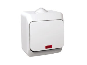 Schneider WDE000571 - CEDAR PLUS Keresztkapcsoló, jelzőfénnyel, IP44, fehér
