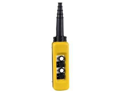 Schneider XACA471 - 4 nyomógomb, páronként mechanikus retesz, NO érintkező