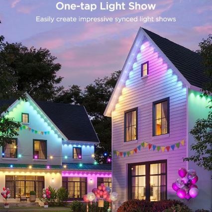 Govee - LED RGBIC Szalag Downlights 30m Wi-Fi Matter IP67