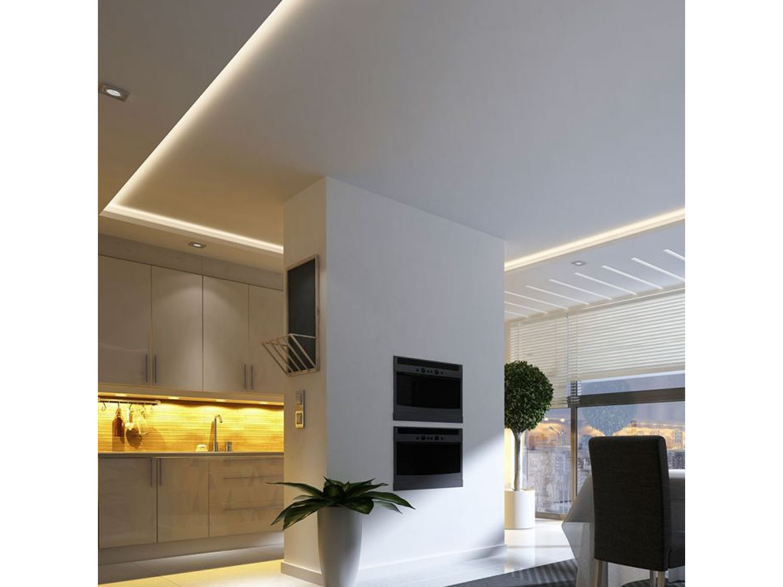 COB LED szalag beltéri 320 LED/m (12 Volt) - természetes fehér CRI=90 - Image 2